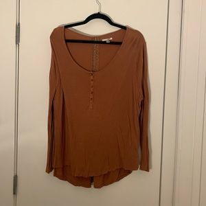 Burnt Orange Amuse Society Long Sleeve